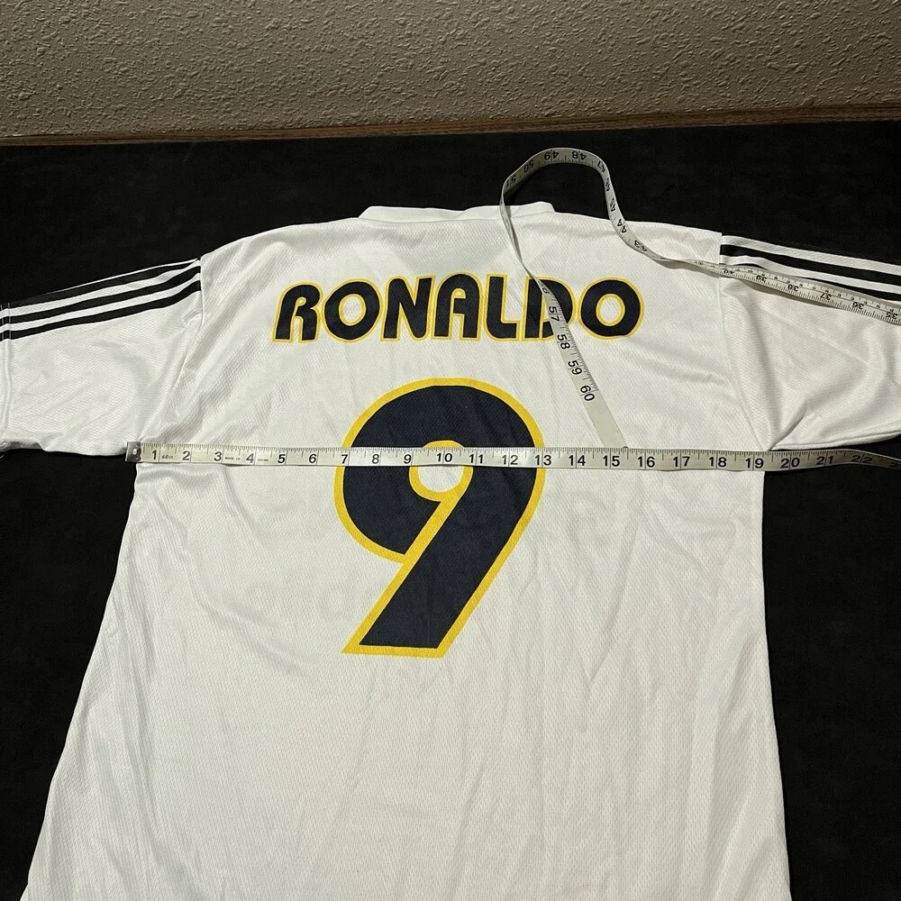 RONALDO #9 Real Madrid FC Jersey 2003 2004 SOCCER FOOTBALL Made In Italy Vintage